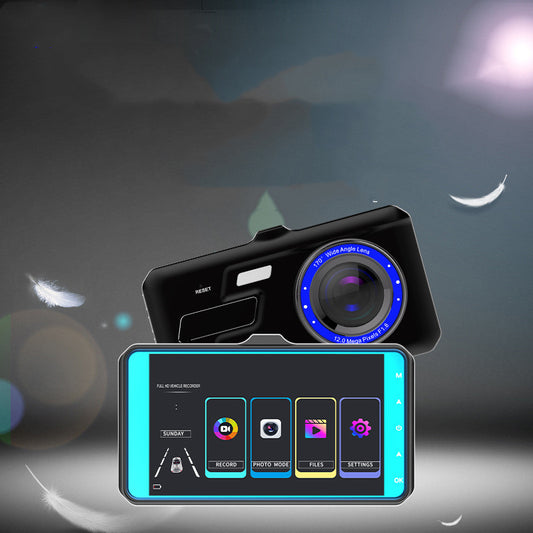 Touch Screen Front And Rear Dual Lens Driving Recorder