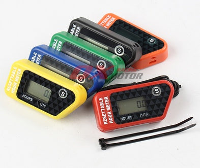 ATV Motorcycle Motorboat Lawn Mower Generator Waterproof LCD Tired Timer Single Timing Maintenance Reminder