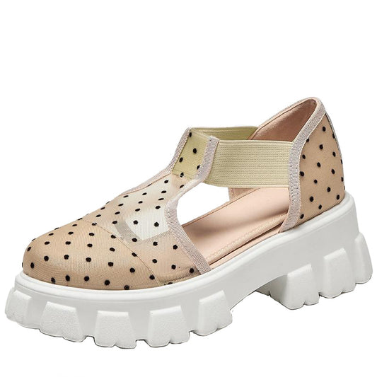 British College Style Platform Platform Shoes Mori Women's Shoes