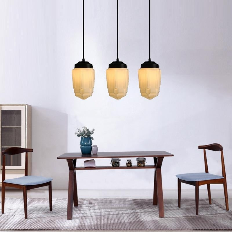 Simple Personality Retro Industrial Style Living Room Dining Room Single Head Cream Chandelier