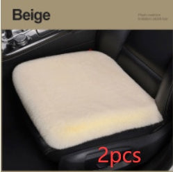 Car Seat Winter Plush Single Seat Square Cushion
