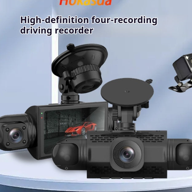 Four-record 1080p Driving Recorder HD Night Vision Wide Angle