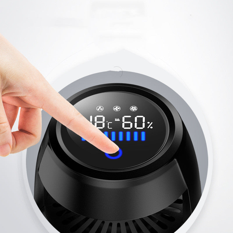 Aluminum alloy negative ion car air purifier