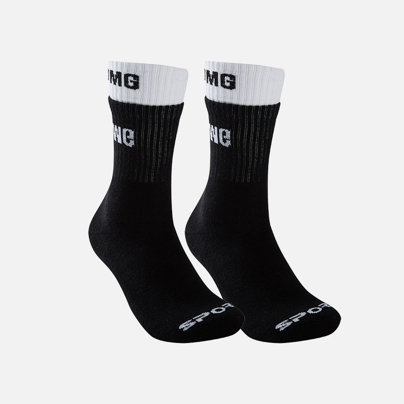 Autumn and winter men's mid-length socks