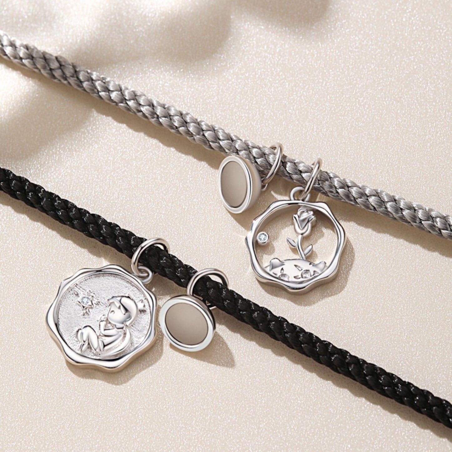 Sterling Silver Couple Bracelet For Women And Men