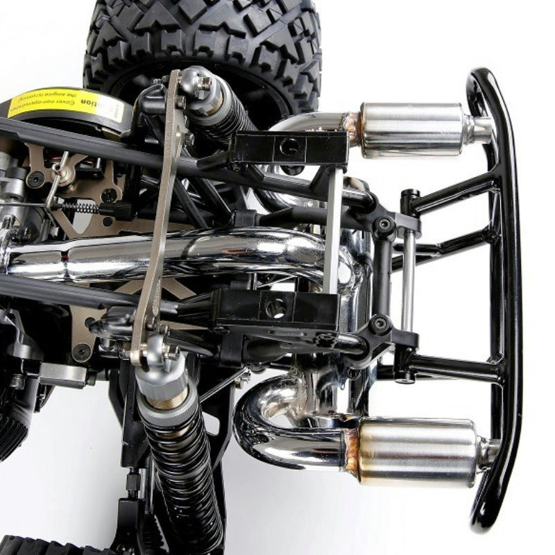 Simple Remote Control Car Double Row With Silencer Exhaust Pipe