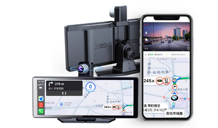 Navigation Portable Screen Car Smart Screen Center Console Driving DVR Touchscreen