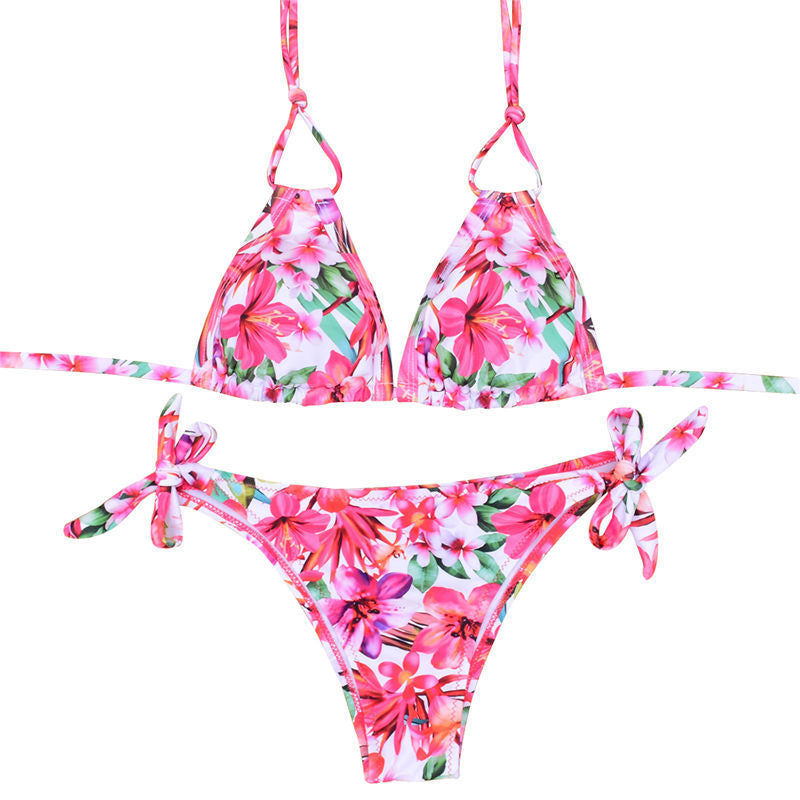 Europe And America Sexy Peach Bikini Set Hot Spot In Europe And America, Vitoria Spot Cross-border E Commerce Explosion