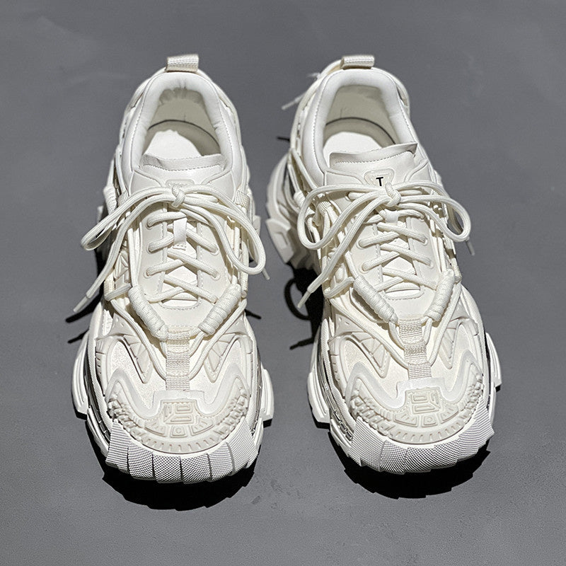 Men's Genuine Leather Niche Platform Shoes