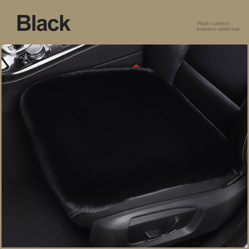 Car Seat Winter Plush Single Seat Square Cushion