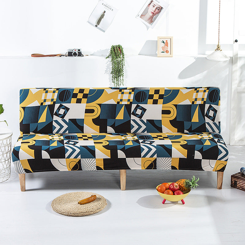 Stretch Folding Sofa Without Armrest Fitted Sheet Bedspread