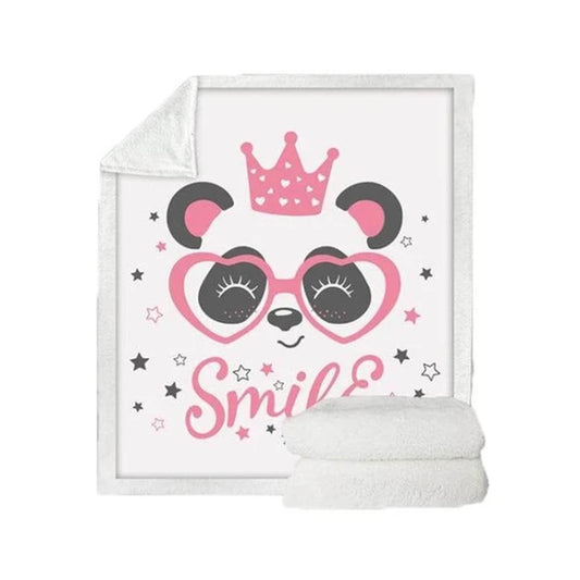 Panda series flannel blanket