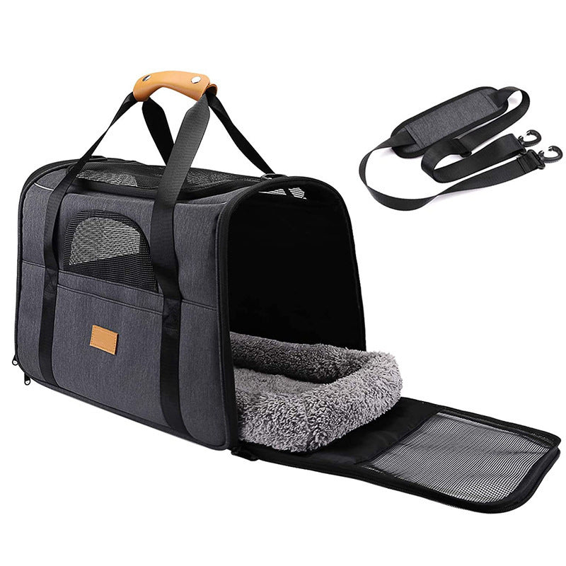 Foldable Small Dog Cat Diaper Bag Outdoor Breathable Shoulder Handbag