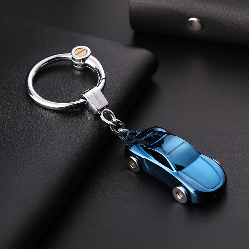 Car Cute Couple Light-on Keychain