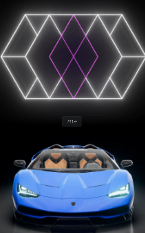 Honeycomb Car Beauty Led Station Light