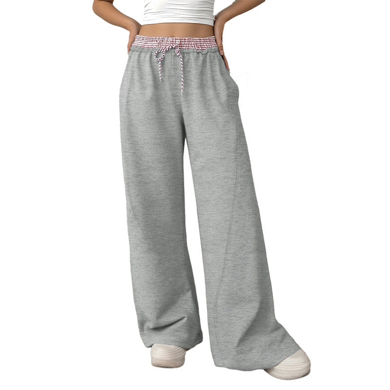 Straight-leg Trousers Casual Pants For Women