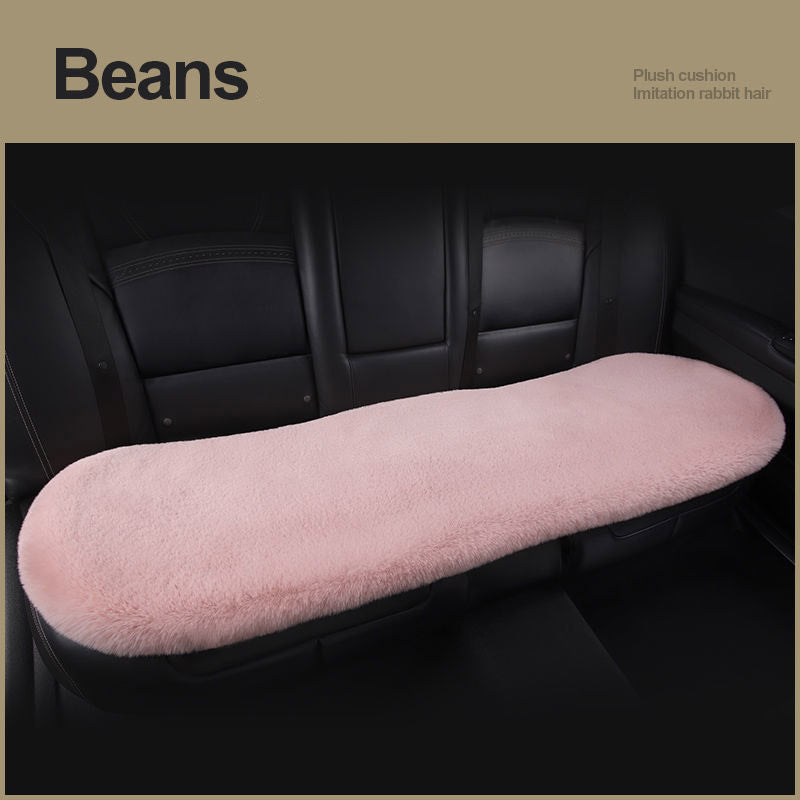 Car Seat Winter Plush Single Seat Square Cushion
