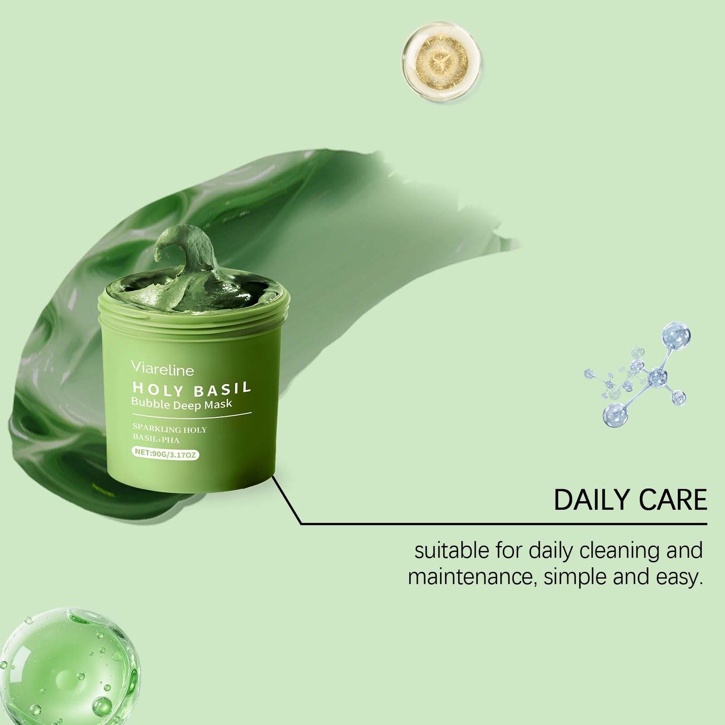 Holy Basil Bubble Deep  Mask Set
