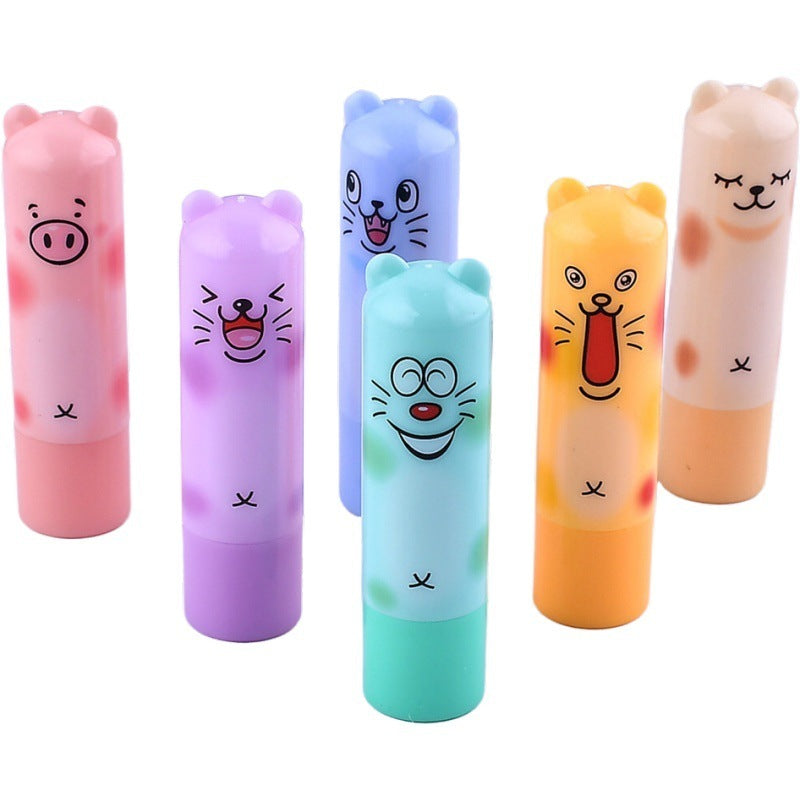Autumn And Winter Cute Bear Colorless Lip Balm