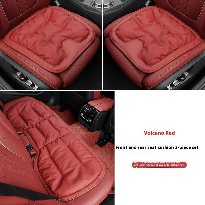Car Seat Cushion Anti-fouling Leather Winter One-piece Three-piece Set