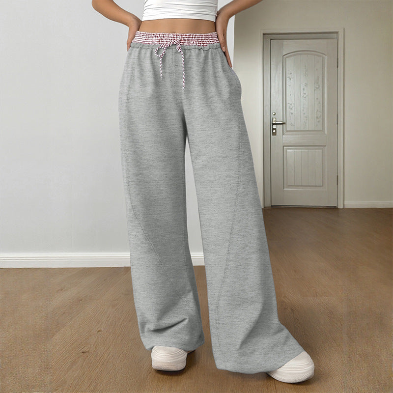 Straight-leg Trousers Casual Pants For Women