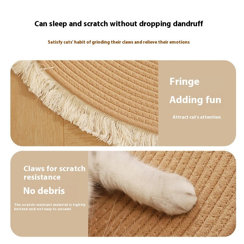 Wear-resistant Scratch-resistant Pad Integrated Cat Nest Cat Cotton String Mattress