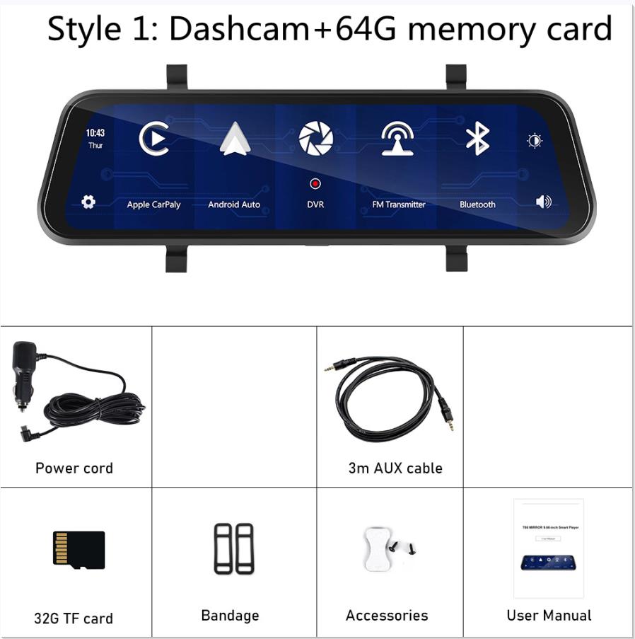 HD Wired 966-inch Driving Recorder