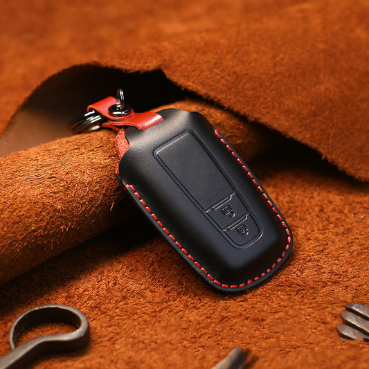 Leather Car Key Case Crazy Horse Leather