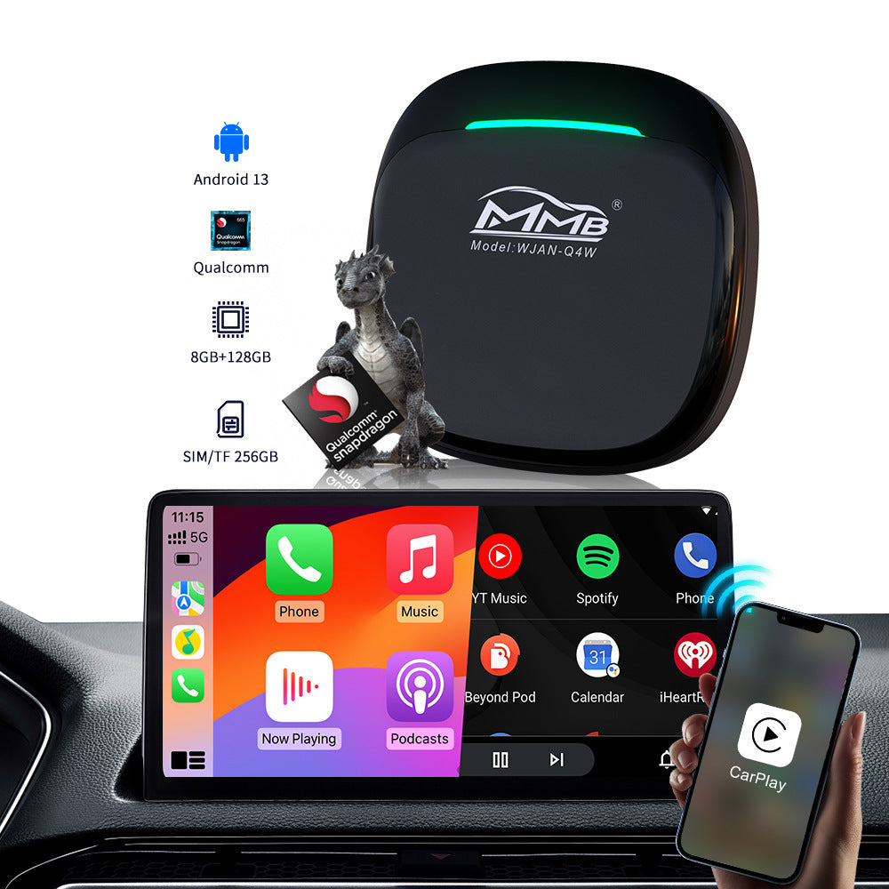 Version AI Box Android Navigation Box 4G Version Wireless Carplay
