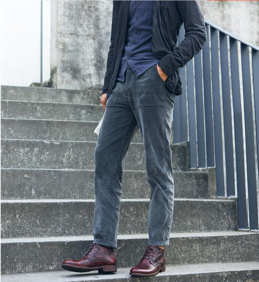 Men's Fashion Soft Leather Retro Trend