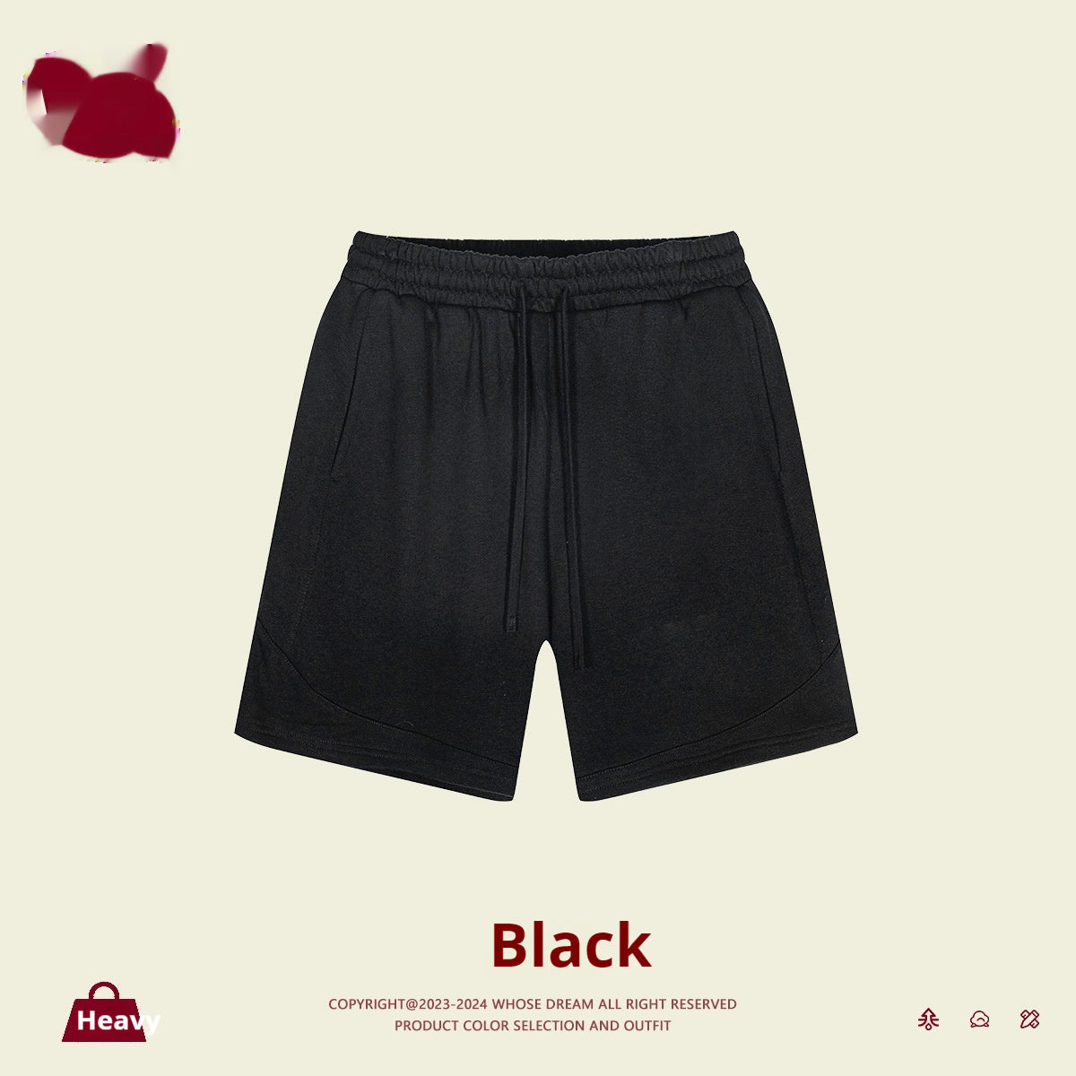 Solid Color Loose Medium And Large Children's Shorts Basic Style Sports Shorts