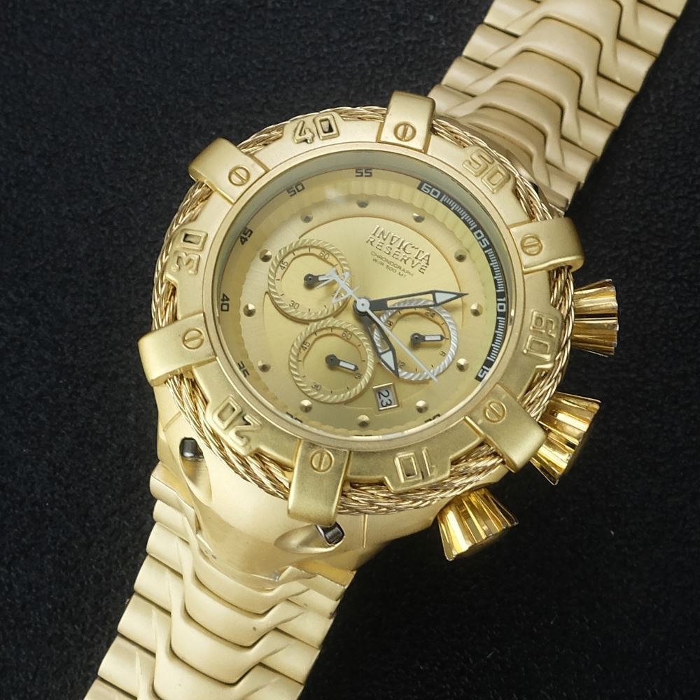Electroplated quartz men's watch