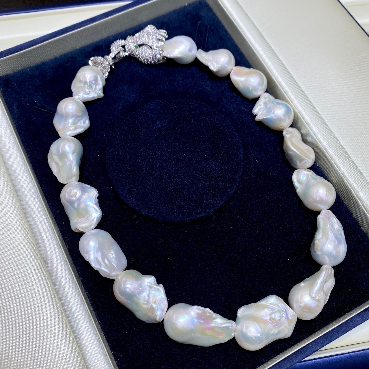 Natural Large Particle Baroque Freshwater Pearl Necklace For Women