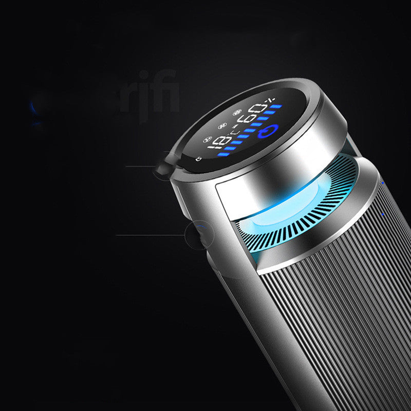 Aluminum alloy negative ion car air purifier