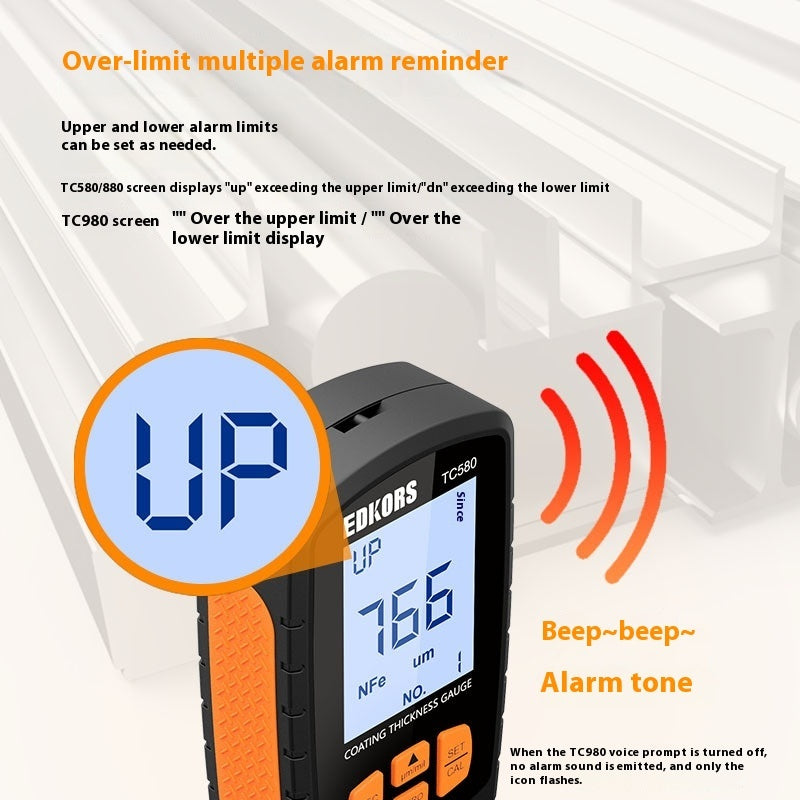 Automobile Paint Surface Plastic Spraying Iron Zinc Paint Film Thickness Detection Measuring Instrument