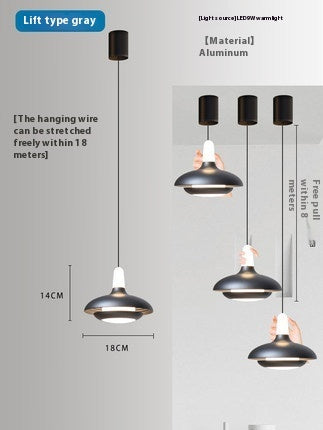 Adjustable Bedroom Bedside Led Small Droplight