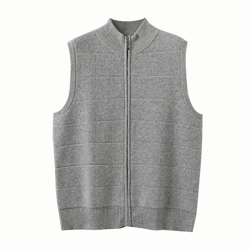 Men's Half-high Collar Vest Loose Thick