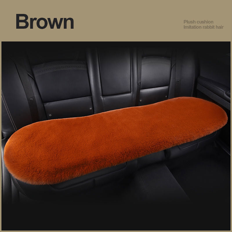 Car Seat Winter Plush Single Seat Square Cushion