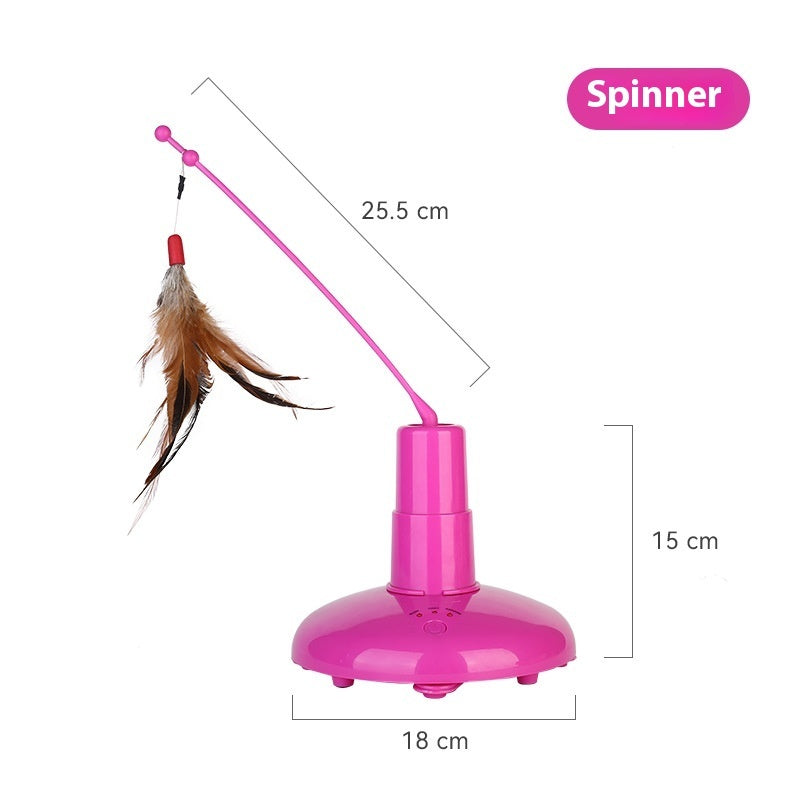 Pet Cat Toy Automatic Rotation Cat Pole Toy