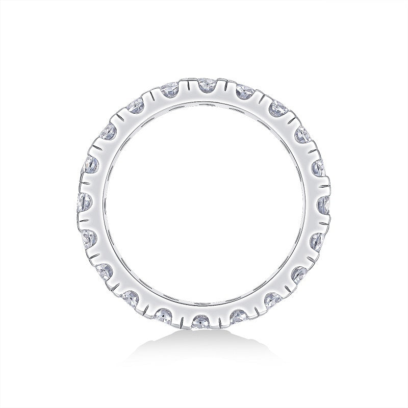 Spring Breeze For Ten Miles - A Wedding Ring Set With 0.1-carat Top-quality Moissanite S925 Silver And Platinum-plated Diamond Can Be Inspected With A Diamond Pen