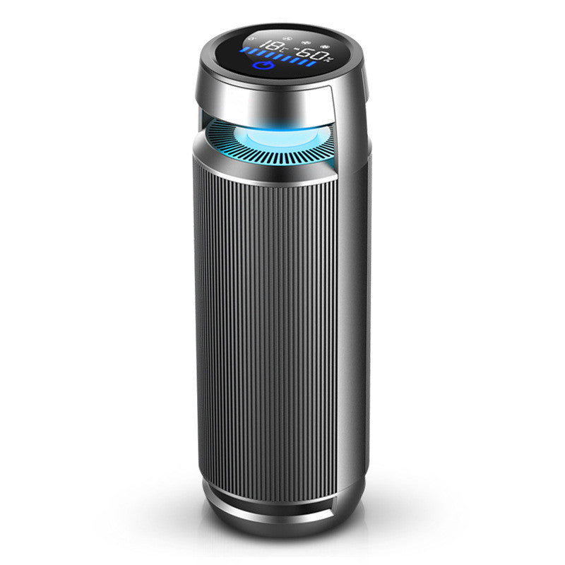 Aluminum alloy negative ion car air purifier