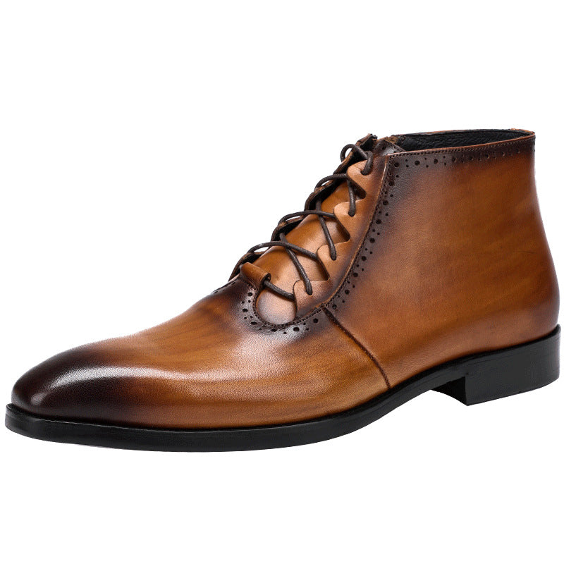 Men's High Top Martin Boots In Autumn