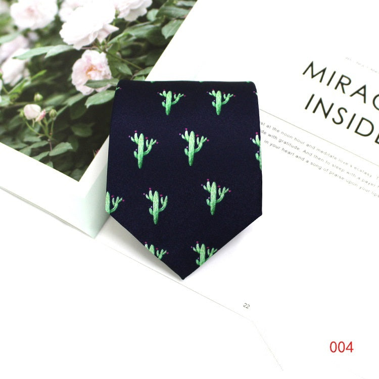 Casual Men's Tie Business Formal Wear 9CM Printed British Style Polyester Yarn Tie