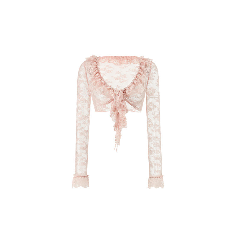 Cardigan Micro Elastic Skin-friendly Fat Hiding Top