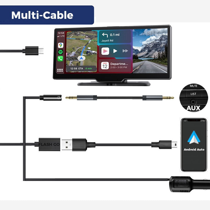4K High-definition Center Console Bluetooth Driving Recorder