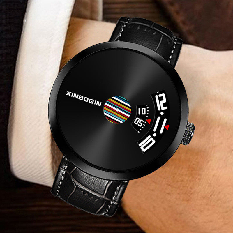 No Hand Strap Steel Strap Quartz Watch Male