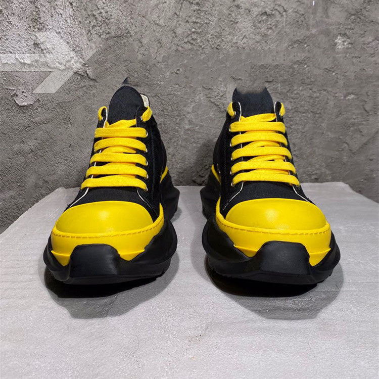 Double Bottom Satin Canvas Thick Bottom Low Top Casual Shoes
