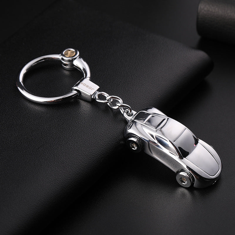 Car Cute Couple Light-on Keychain
