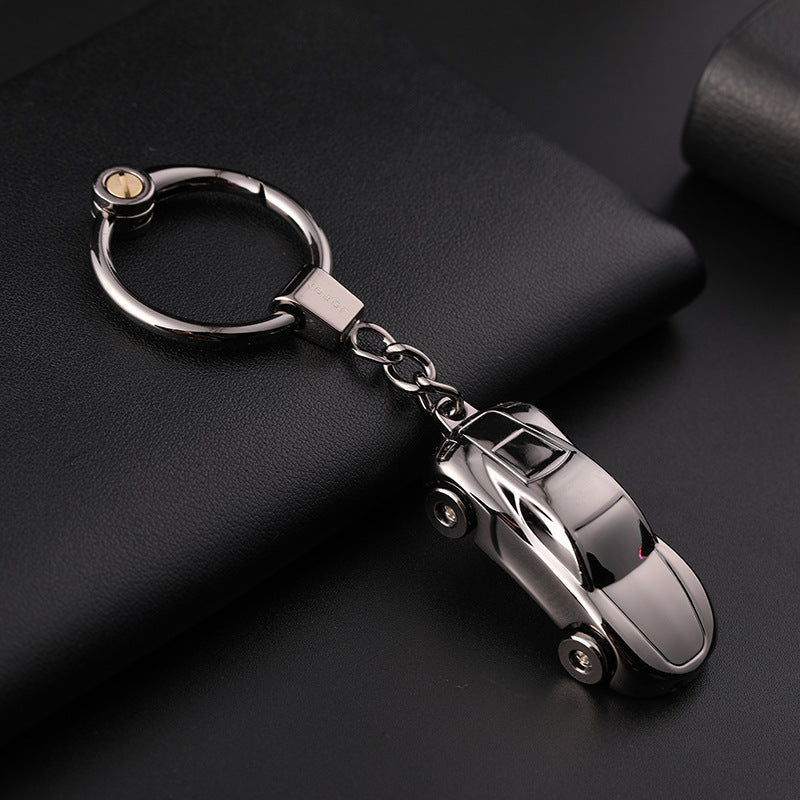 Car Cute Couple Light-on Keychain