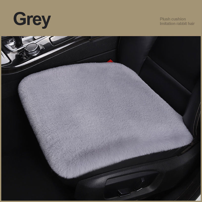 Car Seat Winter Plush Single Seat Square Cushion
